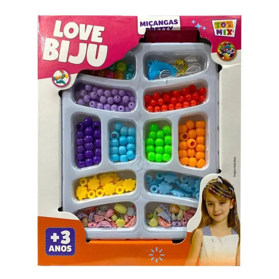 Kit Miçangas Pretty Love Biju Infantil - Rf2 Foto 1