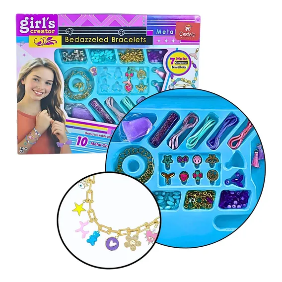 Kit Miçangas Pulseira Colar Bijuteria Brinquedo Castela Foto 1