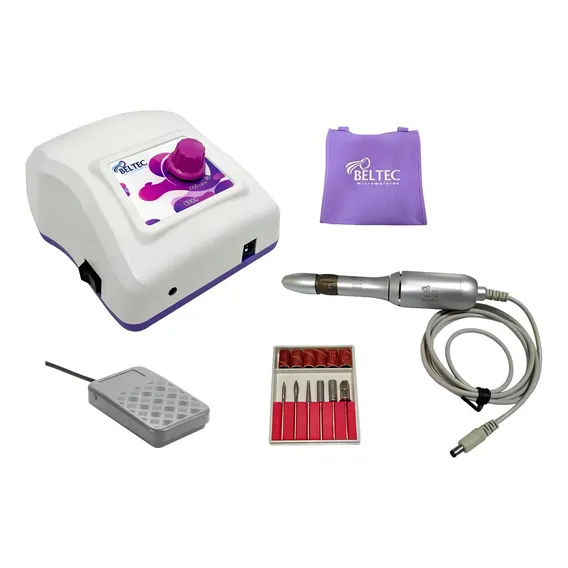 Kit Micro Motor Lb 100 E Kit 6 Brocas Lixas Foto 1