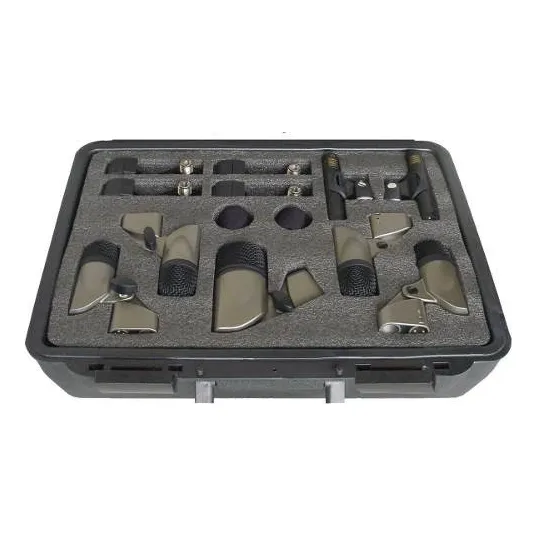 Kit Microfone Bateria Linha Pro 7 Mic Yoga Sxds-7 Com Case Cor Preto Foto 1