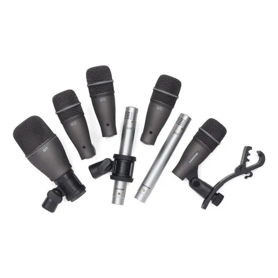 Kit Microfone Bateria Samson Dk 7 Kit 7 Cor Cinza Foto 1