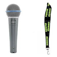 Kit Microfone Beta58a + Badge Shure Foto mini 1