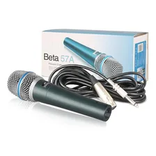 Kit Microfone C/fio Vocal Aj Beta 57a,supercardioide,xlr Foto mini 4
