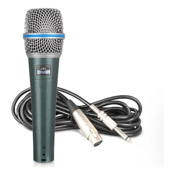 Kit Microfone C/fio Vocal Aj Beta 57a,supercardioide,xlr Foto 1