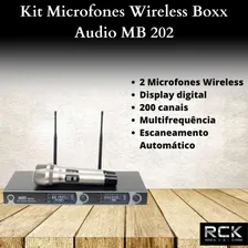 Kit Microfones Wireless Boxx Audio Mb 202 Foto mini 2