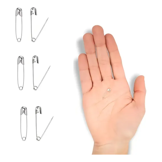Kit Mini Alfinete De Segurança 1000 Prata Níquel Nº000 19 Mm Foto 1