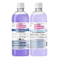 Kit Mini Lava Roupas Clareador E Amaciante Soft Flower 500ml Foto  mini 1