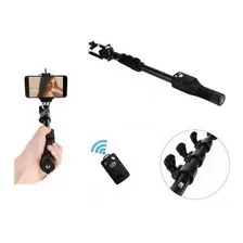 Kit Mini Tripé 228 Bastão Pau Selfie Monopod 1288 Yunteng Foto mini  2
