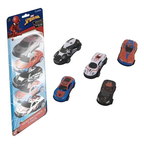 Kit Mini Veículos Pull Back Vingadores - Heróis Poderosos Foto 1