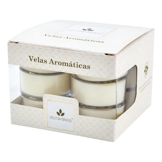 Kit Mini Vela Vegana Vegetal Natural Sem Aroma C/ 12 Unid Foto 1