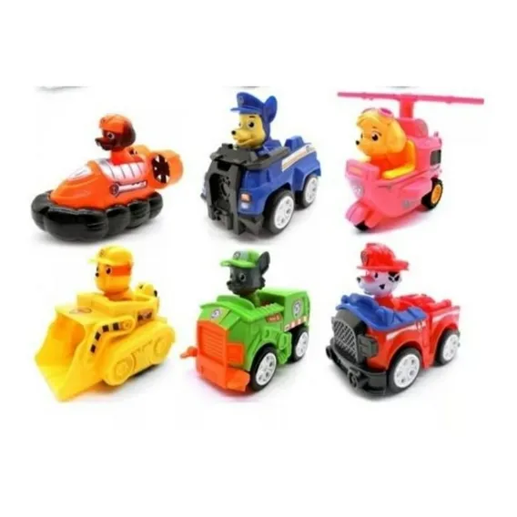 Kit Miniaturas Patrulha Canina Com 6 Carrinhos Á Fricção Foto 1