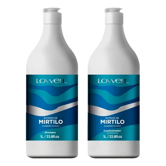 Kit Mirtilo Lowell Shampoo Condicionador 1l Extrato Care Foto 1