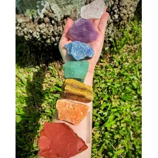 Kit Misto De 7 Pedras Chakras Brutas 100% Naturais Combo Foto mini 2
