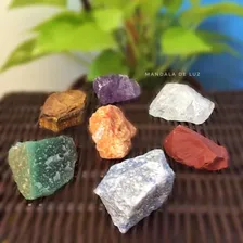 Kit Misto De 7 Pedras Chakras Brutas 100% Naturais Combo Foto mini 4