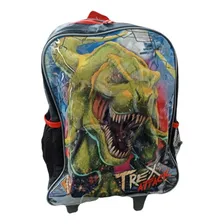 Kit Mochila Carrinho Lancheira T-rex Preta Clio Tx3507k Foto  mini 1