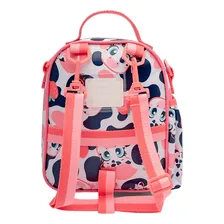 Kit Mochila De Costas +lancheira+ Estojo Cor Rosa Desenho Do Tecido Nylon Foto mini  3