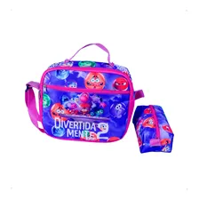 Kit Mochila De Rodinha Divertidamente + Estojo + Lancheira Cor Modelo 2 Foto mini 3