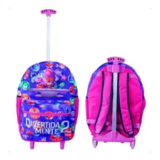 Kit Mochila De Rodinha Divertidamente + Estojo + Lancheira Cor Modelo 2 Foto mini 2