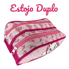 Kit Mochila Escolar Gata Marie Lancheira Térmica Estojo Cor Rosa Foto mini 4