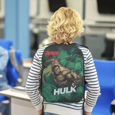 Kit Mochila Escolar Hulk Tam G Alça Costas Resistente Foto mini  2