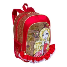 Kit Mochila Ever After High Apple White + Lancheira Foto mini 1