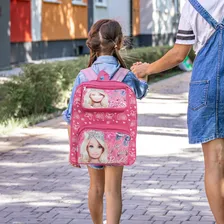 Kit Mochila Infantil Costas Barbie Tam M Com Lancheira Foto mini 2