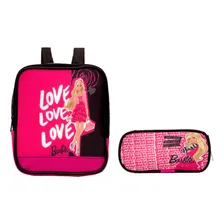 Kit Mochila Infantil Lancheira E Estojo Barbie Foto mini 3