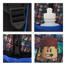 Kit Mochila Infantil Masculina Jogo Roblox Resistente Costas Foto mini 2