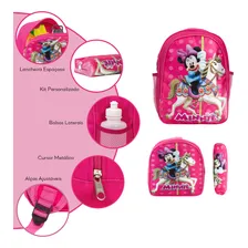Kit Mochila Infantil Minnie Costas Tam G Lancheira Estojo Foto mini  2