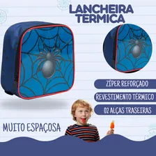 Kit Mochila Infantil Rodinhas Babyland Estojo E Lancheira Spider Super Aranha Escolar Super Her贸i Mochila De Rodinhas Infantil Resistente Foto mini 3