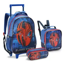 Kit Mochila Infantil Rodinhas Homem Spider Aranha Foto mini 1