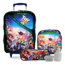 Kit Mochila Infantil Toy Story 4 Rodinhas Tam G Cor Azul Foto  mini 1