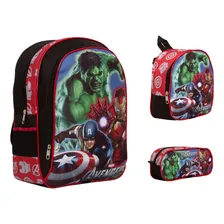 Kit Mochila Infantil Vingadores Costas Reforçada Foto  mini 1