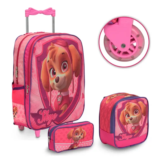 Kit Mochila Patrulha Canina Feminina + Lancheira Térmica Foto 1