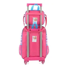 Kit Mochila Rodinhas Infantil Max Steel Polly Pocket - Pink Foto mini  2