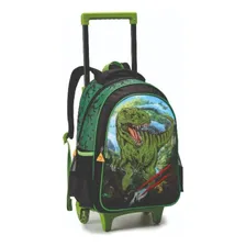 Kit Mochila Rodinhas Lancheira Estojo Menino Dinossauro Foto mini 2
