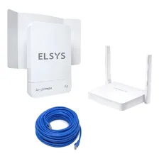 Kit Modem 4g Amplimax Internet+ Roteador + Cabo 50m Foto  mini 1