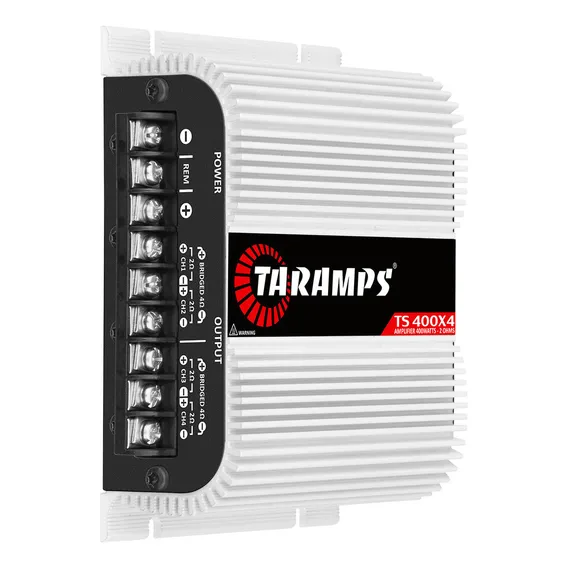 Kit Modulo Amplificador Taramps Ts400x4 + 1 Rca + 2 Cabo Y Cor Branco Foto 1