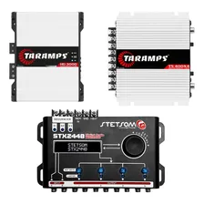 Kit M贸dulo Taramps Amplificador Hd3000 Ts400 + Processador Cor Branco Foto mini 1