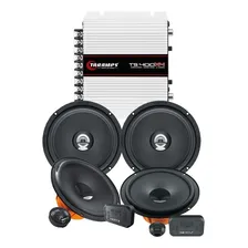 Kit Modulo Ts400 + Alto Falante Hertz Dsk 165.3 + Dcx 165.3 Foto mini 1
