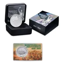 Kit Moedas 2 E 5 Reais Bicentenario 200 Anos Independencia Foto mini 1