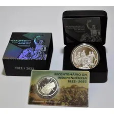 Kit Moedas 2 E 5 Reais Bicentenario 200 Anos Independencia Foto mini 2