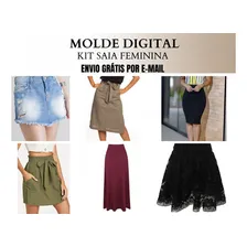 Kit Moldes Modelagem Saia Feminina ( 6 Modelos ) Tamanho POR FAVOR, OLHAR NA DESCRICAO DO ANUNCIO Foto mini 1