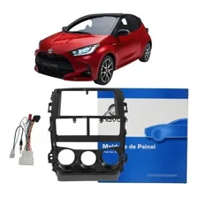 Kit Moldura 2 Din 9 Pol. MultimÃdia Toyota Yaris 2018,19,20 Foto mini 1