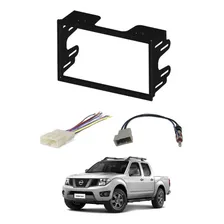 Kit Moldura 2 Din+chicote+adaptador Nissan Frontier 13/16 Foto mini 1