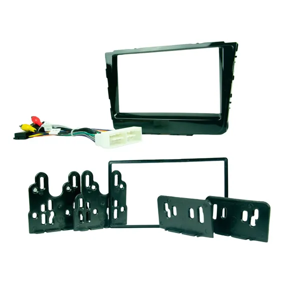 Kit Moldura Central 2 Din Hyundai Creta + Chicote MultimÃdia Foto 1
