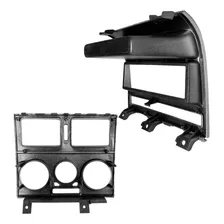 Kit Moldura Rádio 1 Din Painel Fiat Palio Siena Strada Preta Foto mini 2