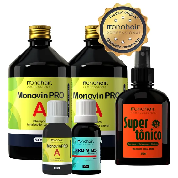 Kit Monovin Pro A + T么nico Poderoso (5 Itens) - Original Foto 1