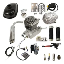 Kit Motor Bike Motorizada 2 Tempos Tipo 80cc Prateado Foto mini 1