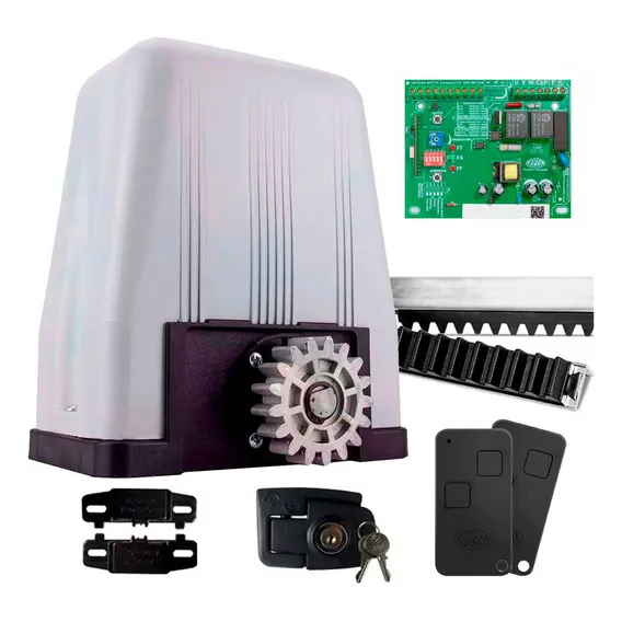 Kit Motor De Portão Eletrônico Dz 4 Sk Turbo Rossi +3m 220v Foto 1